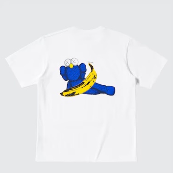 Uniqlo Unisex KAWS + Warhol UT Graphic T-Shirt White Large NEW